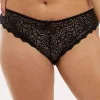 Briefs-Wolf And Whistle Ariana Everyday Lace Brief Black