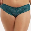 Briefs-Wolf And Whistle Ariana Everyday Lace Brief Teal