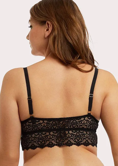 Bras-Wolf And Whistle Ariana Everyday Lace Bralette Black