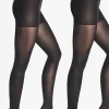 Tights-Wolford Aurora 70 Duo Pack Opaque Tights Black