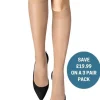 Knee Highs-Wolford Satin Touch 20 Knee Highs 3 For 2 Pack