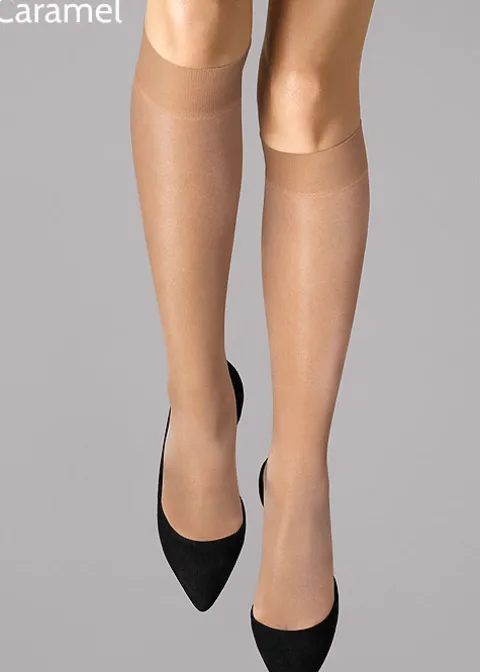 Knee Highs-Wolford Satin Touch 20 Knee Highs